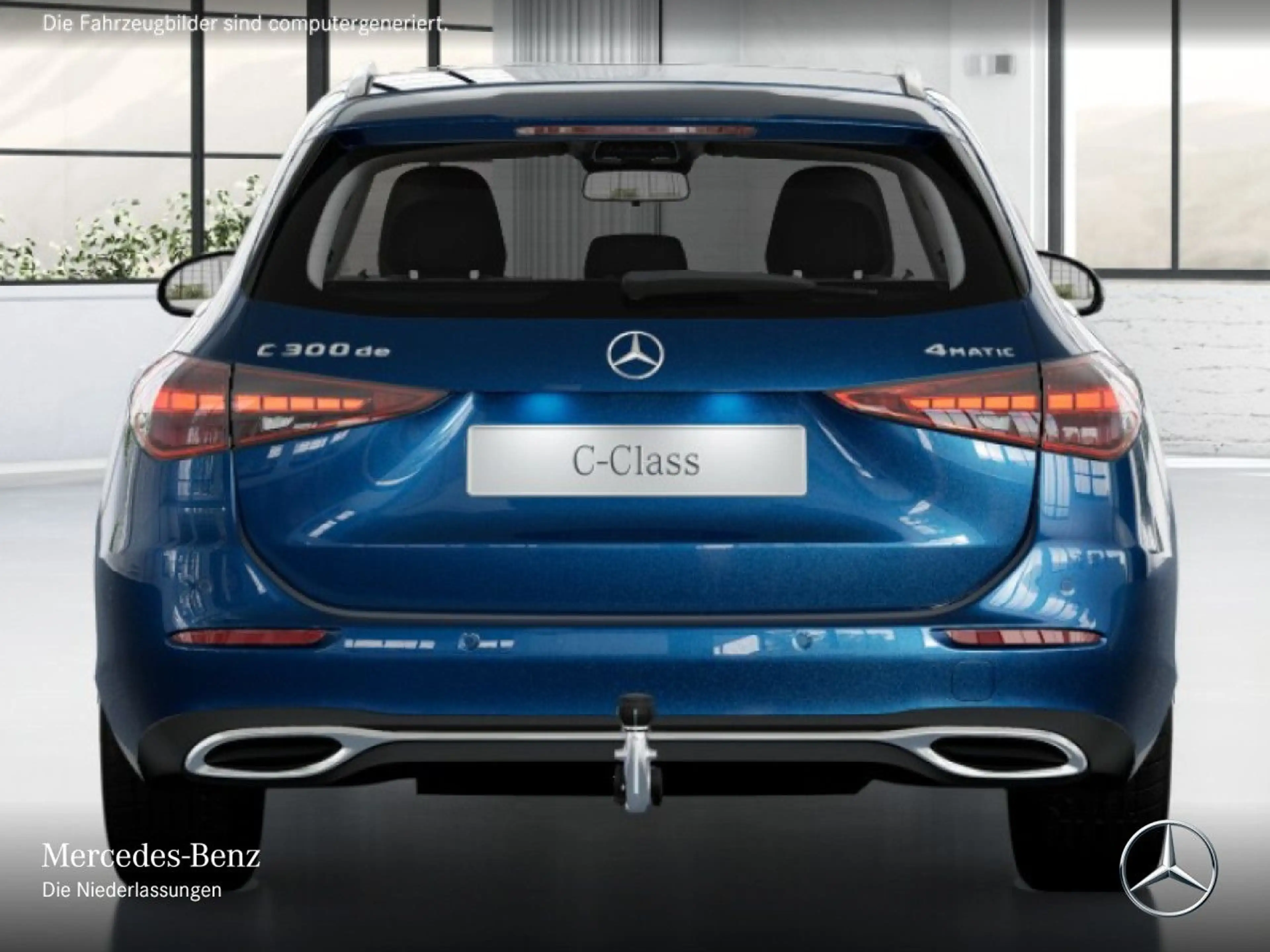 Mercedes-Benz C 300 de T 4M AVANTG+PANO+360+AHK+BURMESTER+TOTW — photo 9