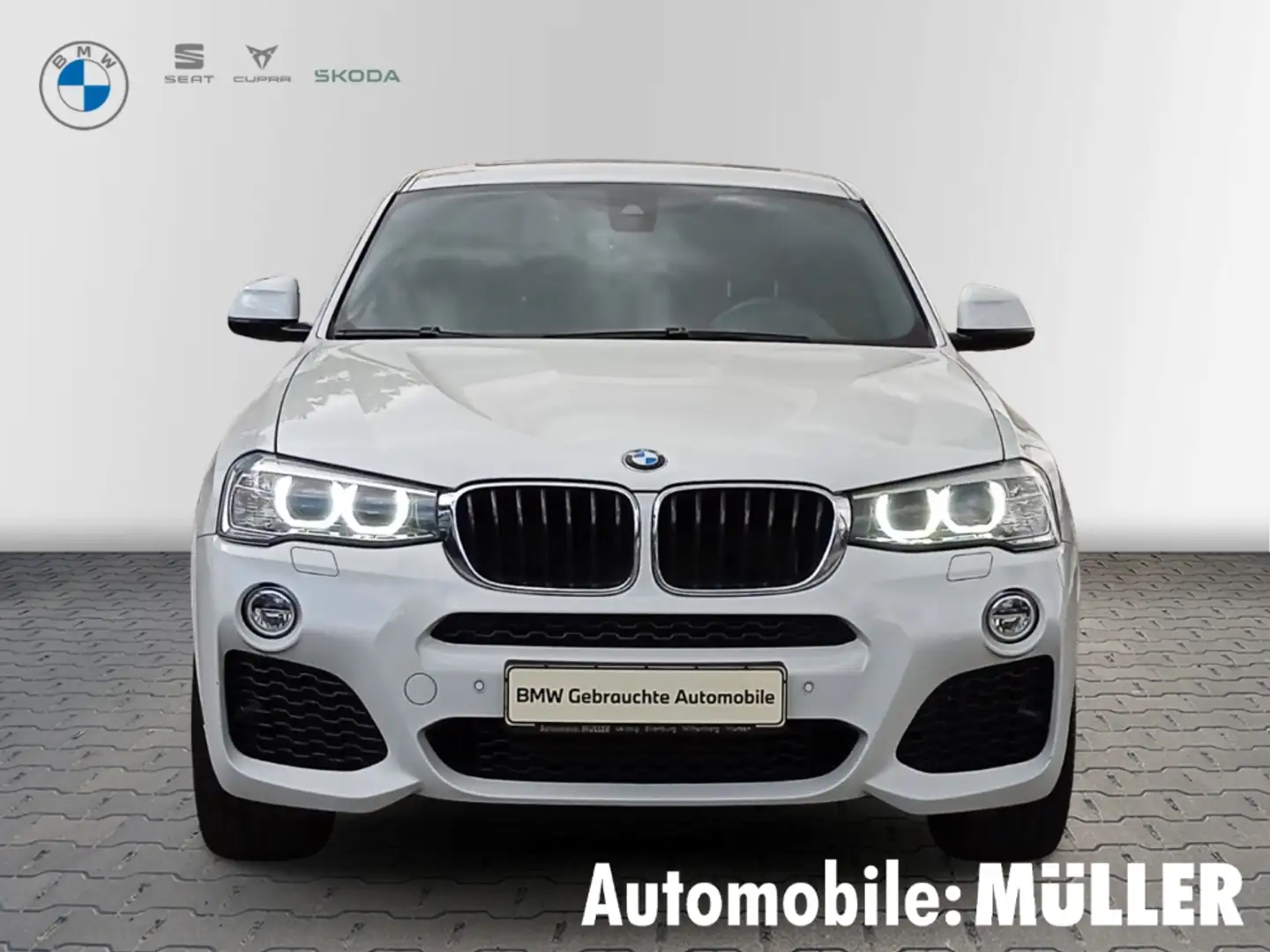 BMW X4 xDrive 20d M Sport Aut. HEAD UP+SHZG+KAMERA+LEDER+ White - 2