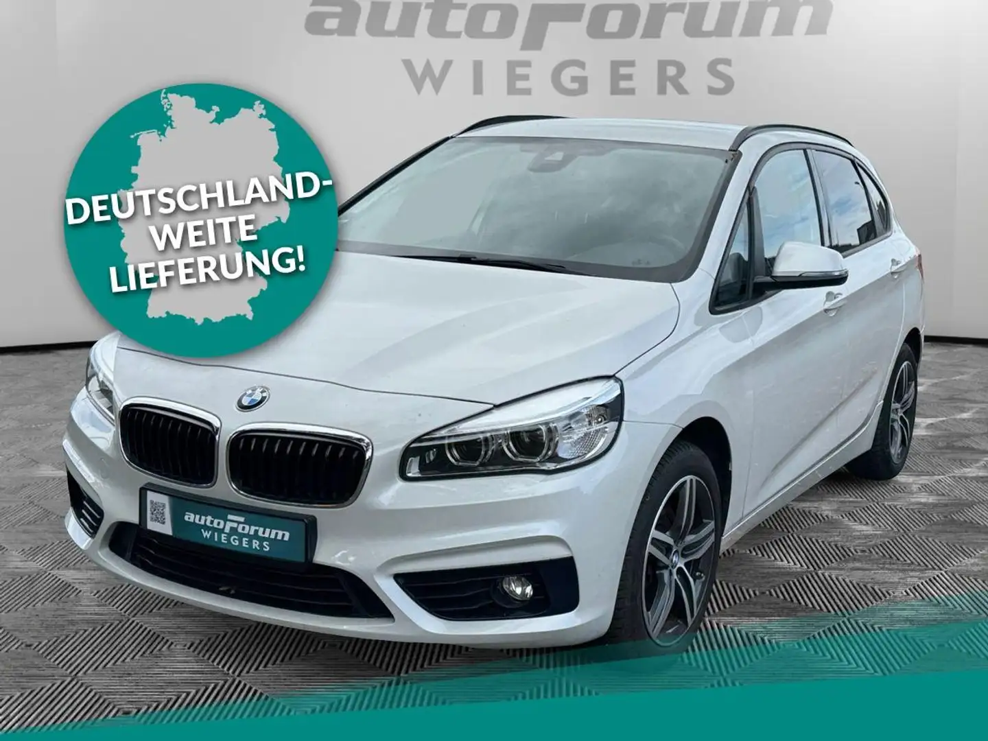 BMW 218 218i Active Tourer Sport Line Aut.+SHZ+PDC Weiß - 1