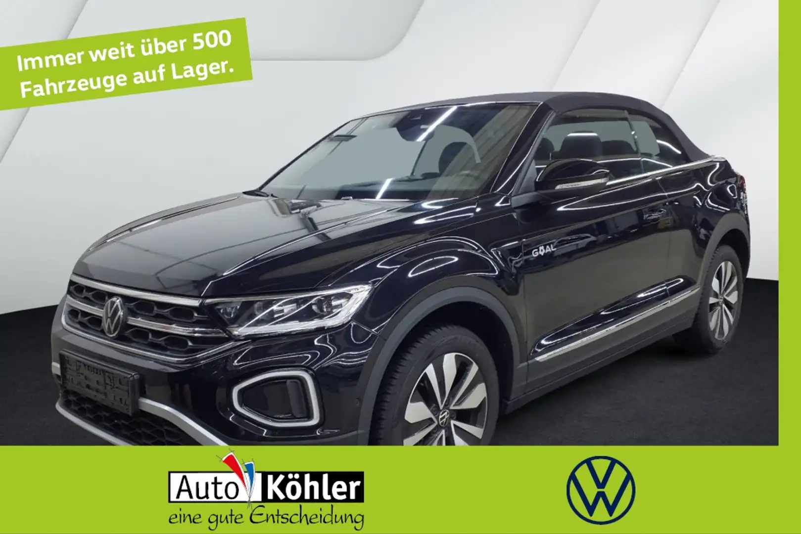 Volkswagen T-Roc Cabriolet GOAL CarPlay/Black/Virt/ACC/LED Schwarz - 1