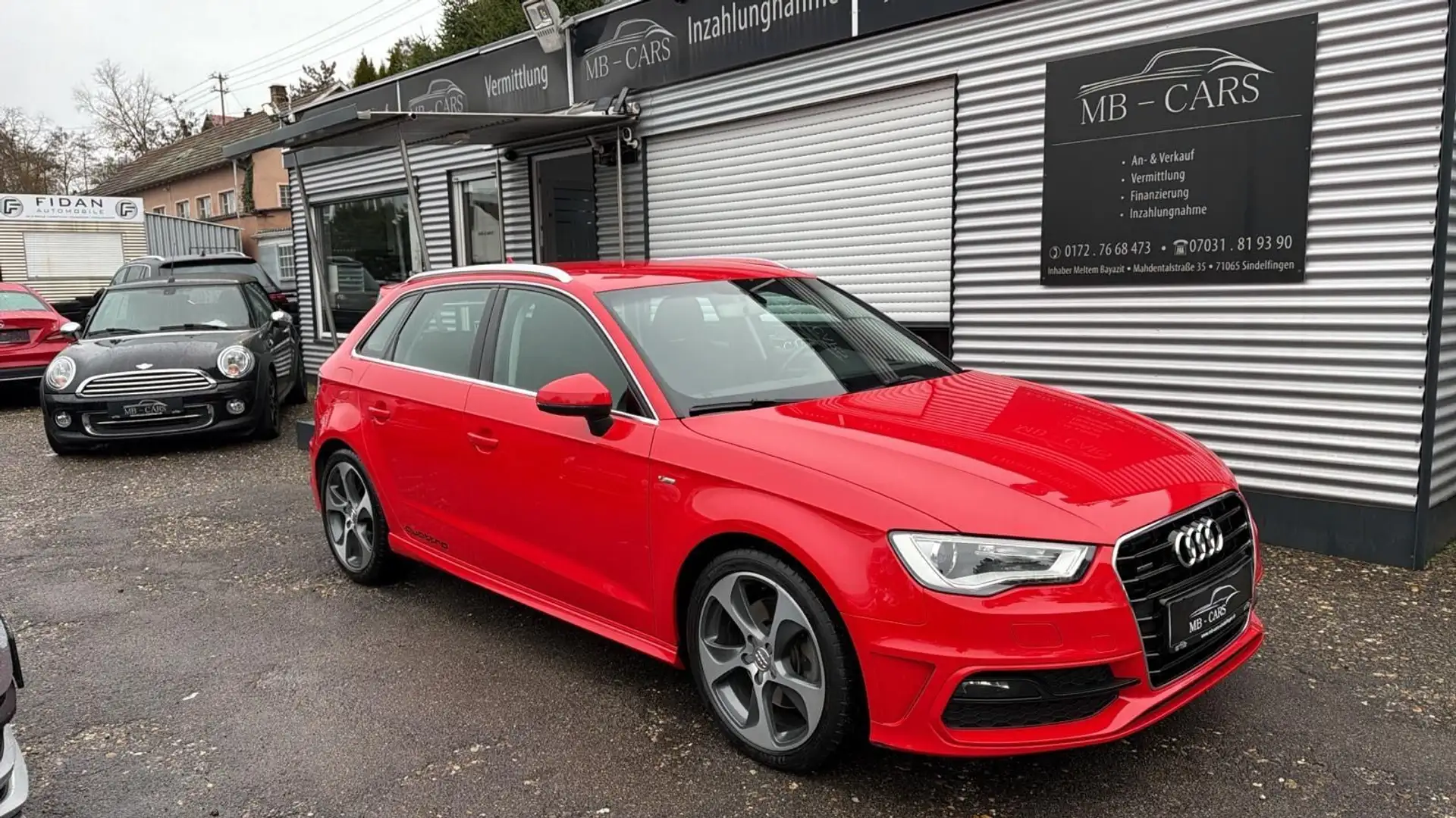 Audi A3 Sportback S line quattro*AUTO*XEN*NAVI*AHK* Rot - 1