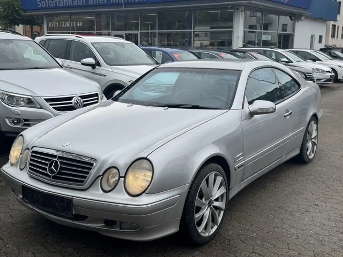 Mercedes-Benz CLK 230 Komp. Avantgard Leder Klima Tempomat Silber - 1