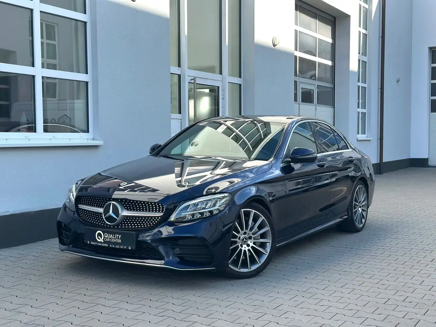 Mercedes-Benz C 300 d AMG *1H*DISTR+*KAME*SHD*SPUR*TOT*APPLE* Bleu - 2