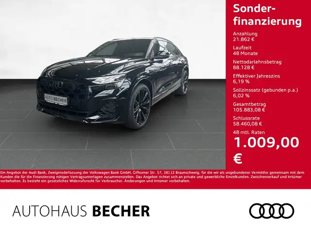 Audi Q8 S line TFSIe quattro 360 kW tiptr. /AHK/Navi