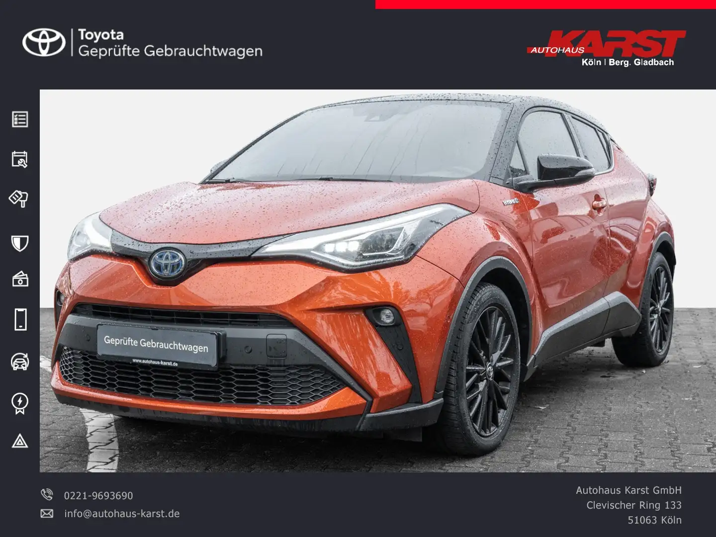 Toyota C-HR - 2.0 l Hybrid 4x2 Orange Ed. CVT LEDER TOP Orange - 1