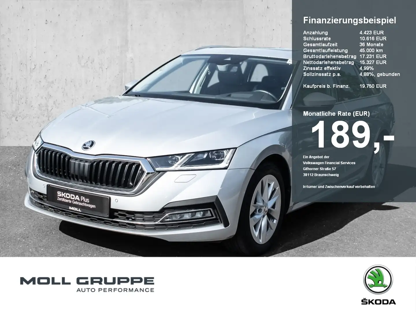 Skoda Octavia Combi 1.5 TSI Style First Edition NAVI Silber - 1