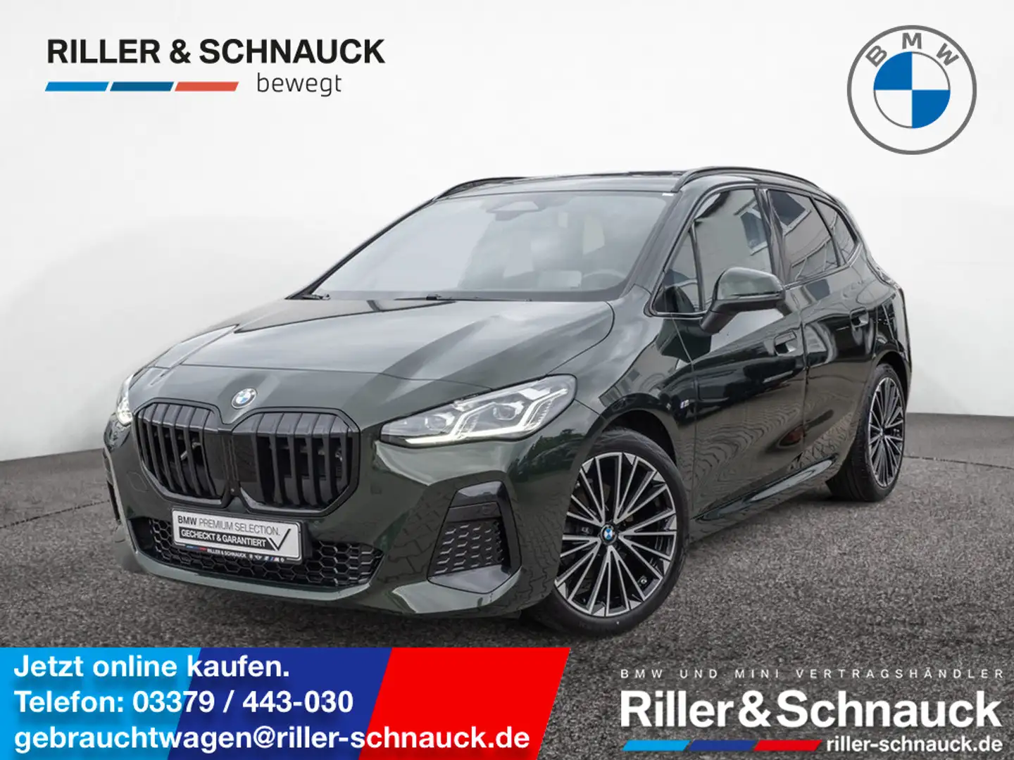 BMW 218 i Active Tourer M-Sport HUD LED PANO 360° Grün - 1
