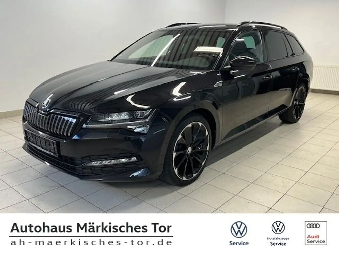 Skoda Superb Combi 1.4 TSI Sportline iV+AHZV+Canton+AC Schwarz - 1