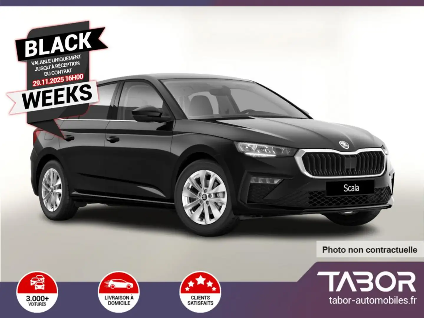 Skoda Scala 1.5 TSI 150 DSG Selec LED PDC SunS Noir - 1