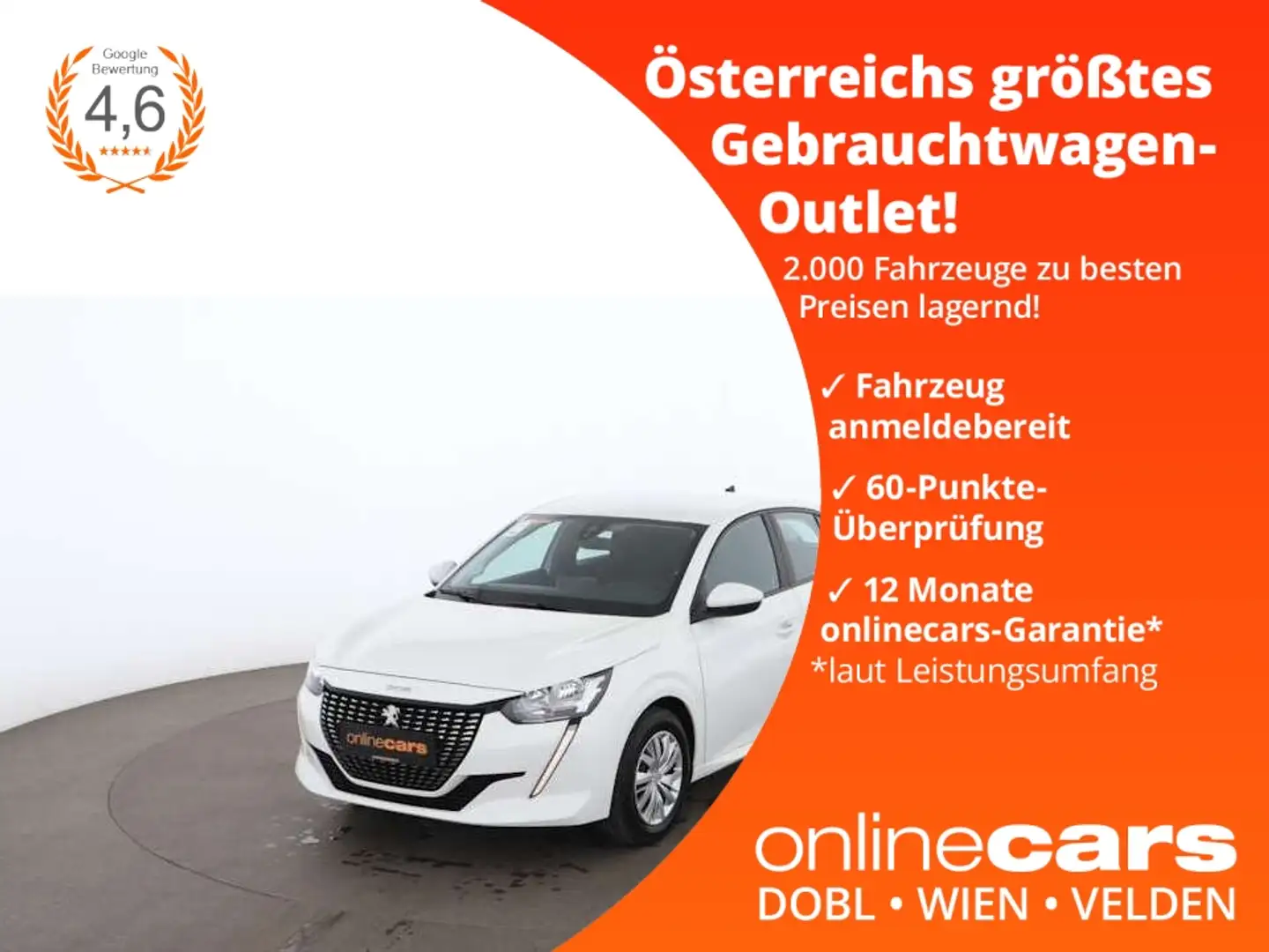 Peugeot 208 1.2 PureTech 75 Active KLIMA-ANLAGE TEMPOMAT Weiß - 1