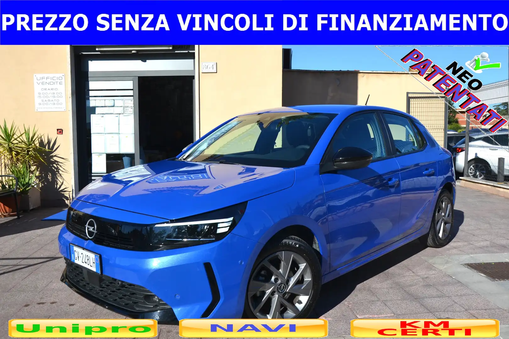 Opel Corsa 1.2 75CV NAVI+FARI LED+CRUISE+RCAM+CERCHI+PDC Bleu - 2