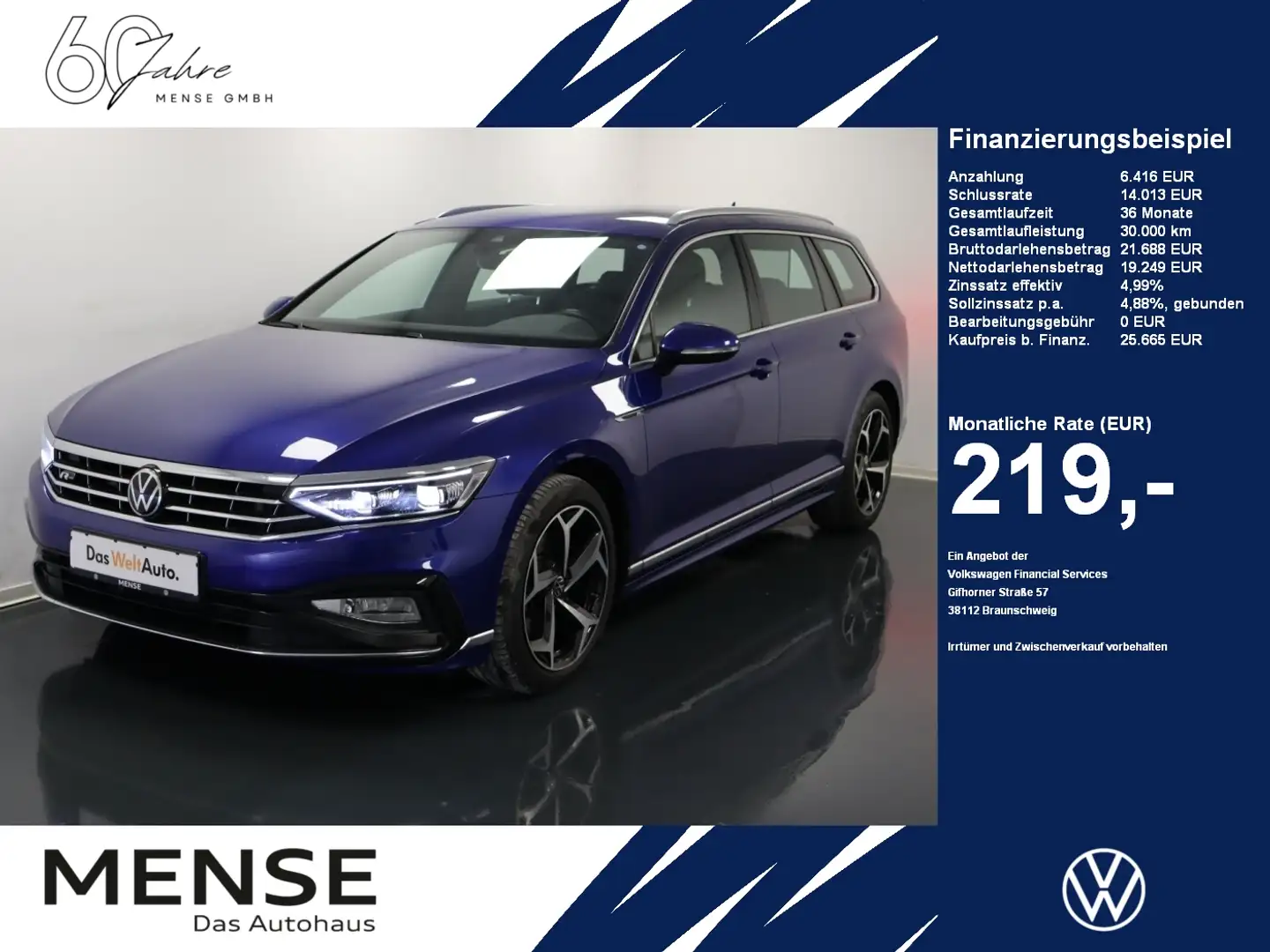 Volkswagen Passat Variant 2.0 TDI 4Motion DSG R-Line Bleu - 1