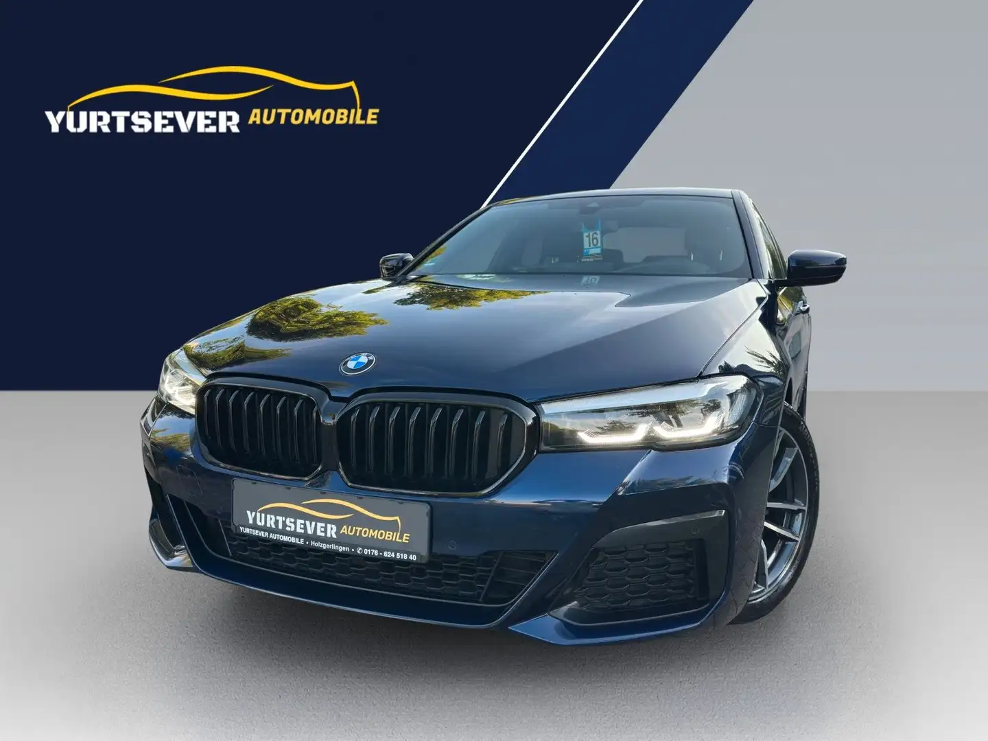 BMW 520 d M Sport Lim.*HUD*ALCANTARA*LED*KAM*TEMP* Blauw - 1