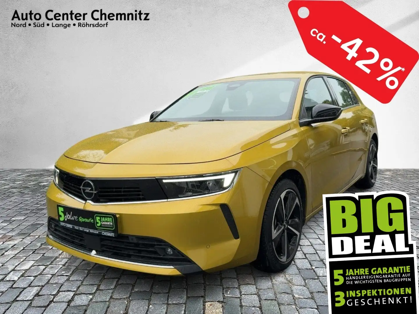 Opel Astra L AT8 Plugin Edition LED/KlimaA/Multimedia Geel - 1