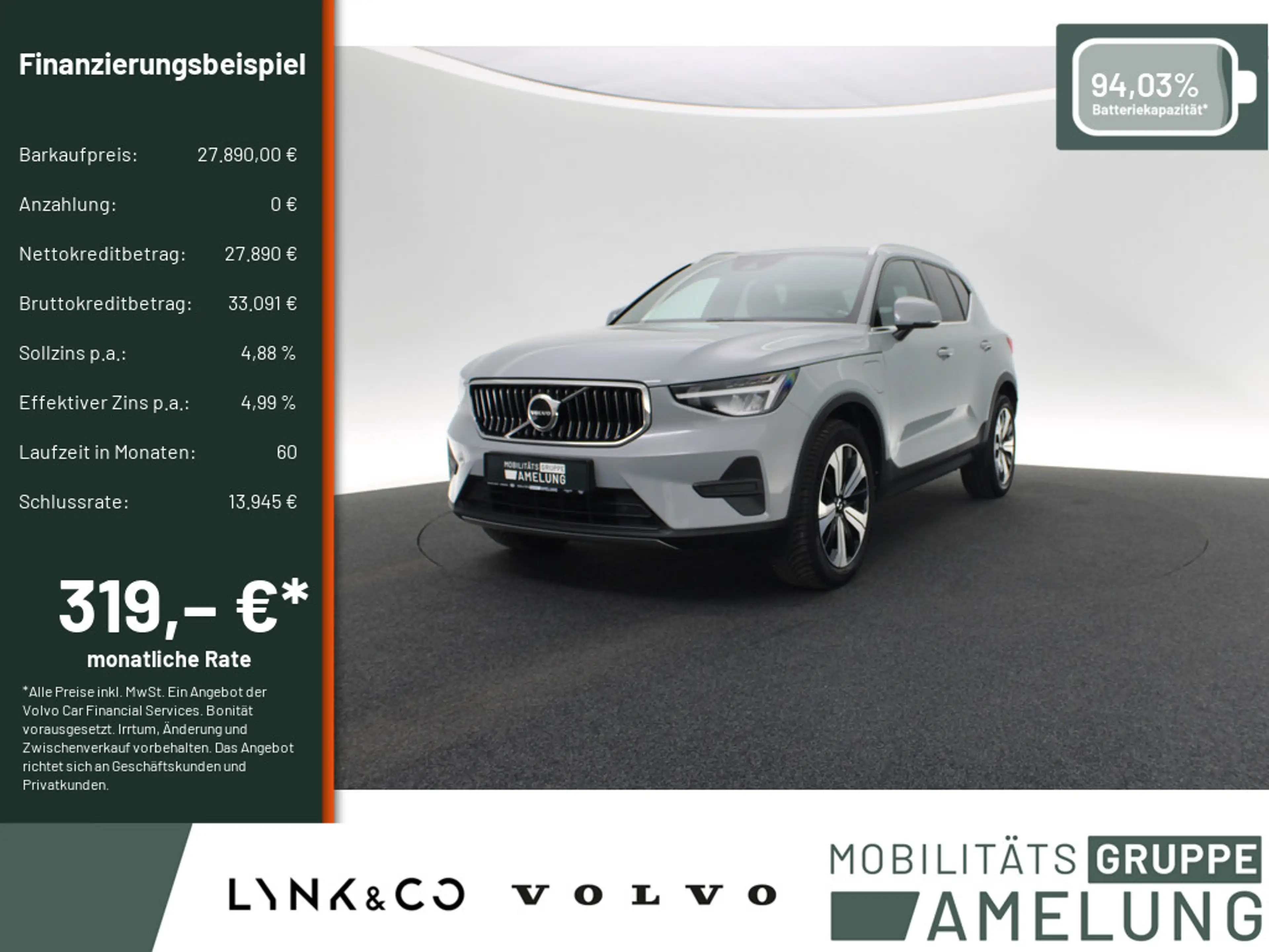 Volvo XC40 T4 Recharge DKG Plus Bright aus 1.Hand