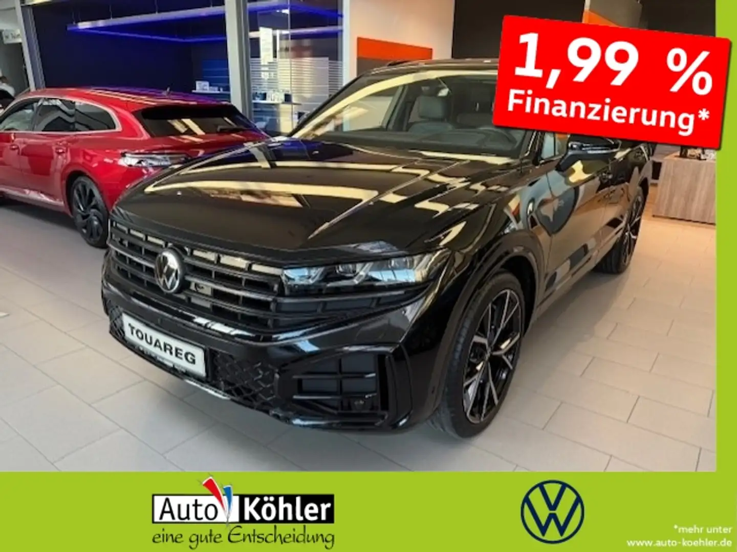 Volkswagen Touareg R-Line TDi Tageszulassung / 90L Tank 360 Schwarz - 1