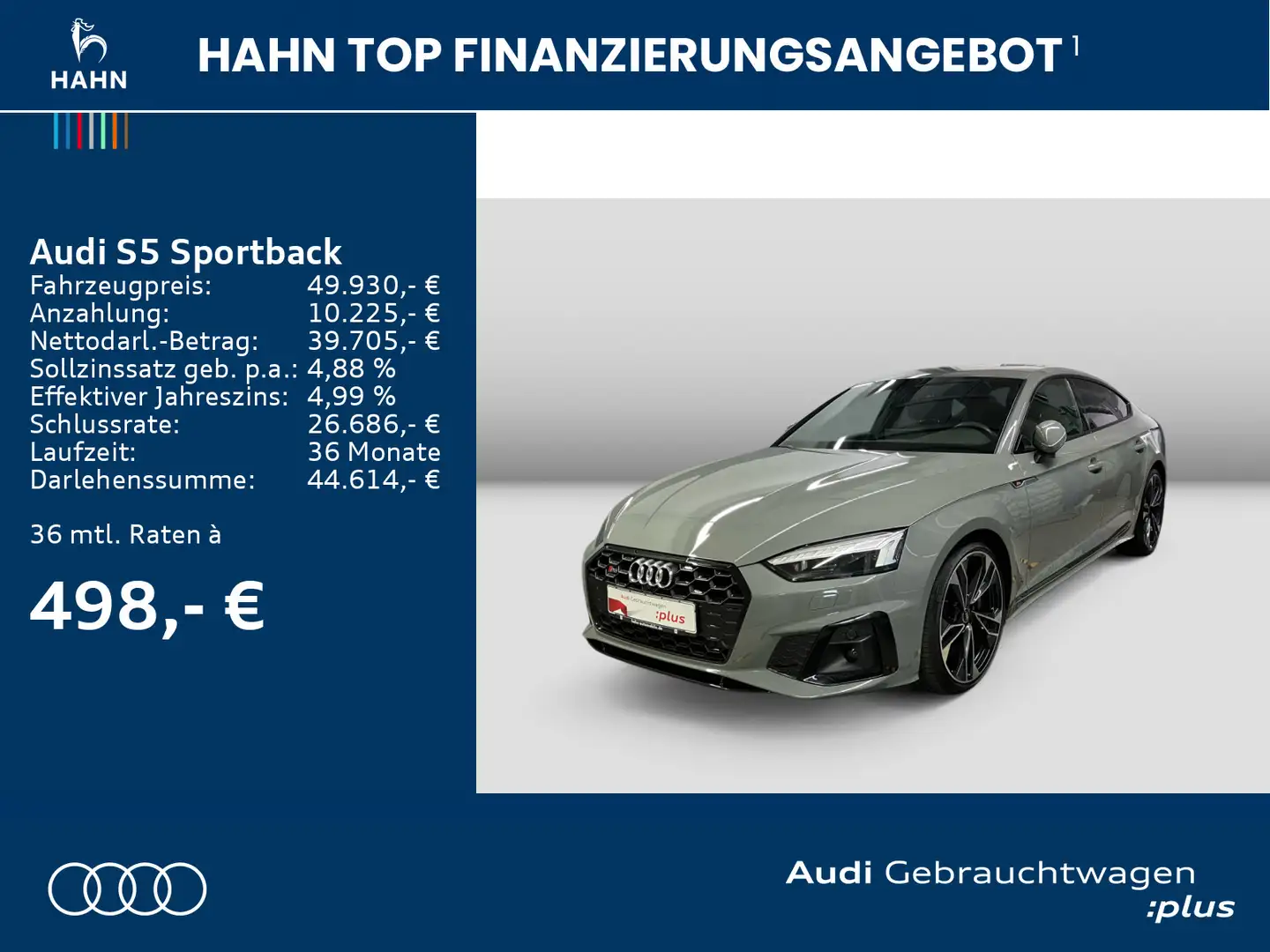 Audi S5 TDI quattro Matrix Standh CAM Carpl Grau - 2