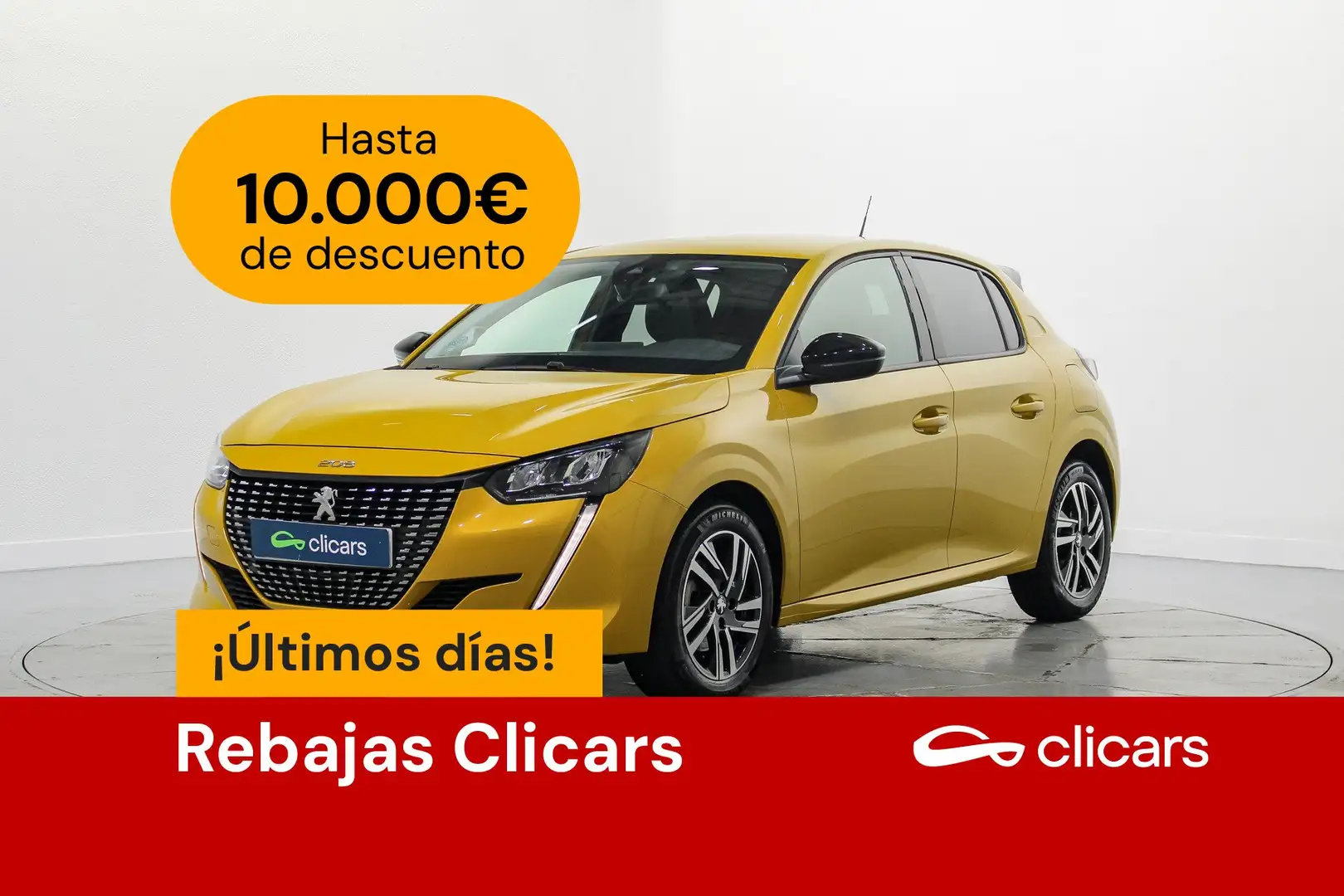 Peugeot 208 1.2 Puretech S&S Allure Pack EAT8 100 Jaune - 1