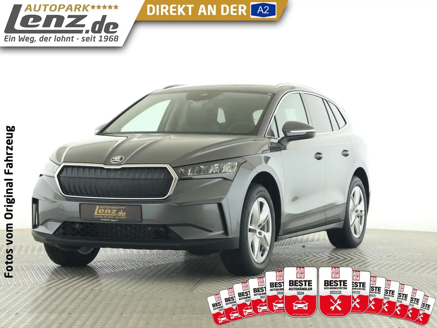 Skoda Enyaq 60 LED Navi Sitzheizung AHK Kamera LHZ FSE Grau - 1