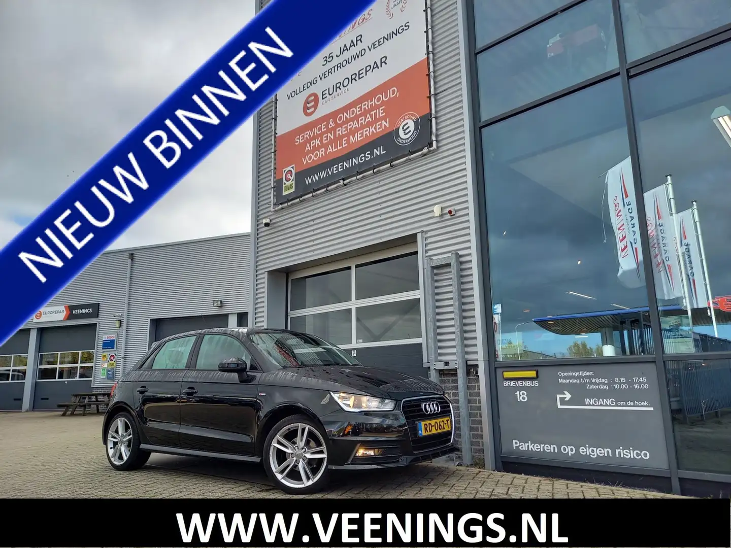 Audi A1 Sportback 1.0 TFSI Adrenalin S-LINE - NAVI - AIRCO Zwart - 1