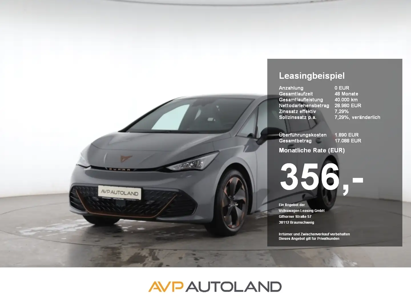 CUPRA Born 150 kW 58 kWh | NAVI | ACC | Grijs - 1
