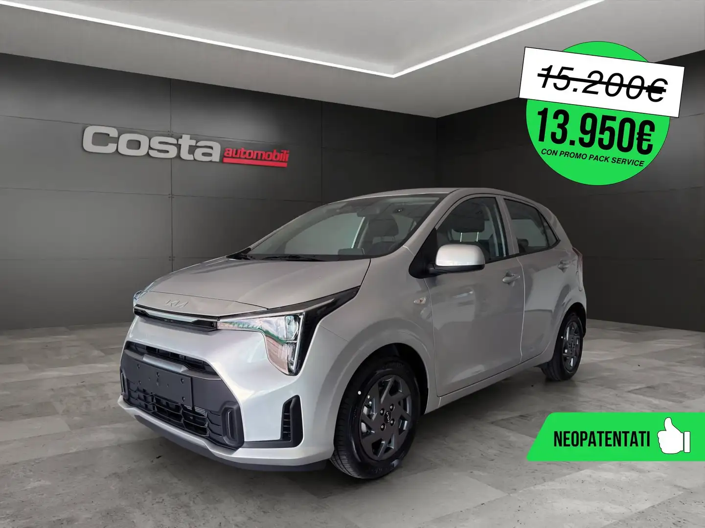 Kia Picanto 3ªs.(17-->) 1.0 12V 5 porte Urban Argento - 1