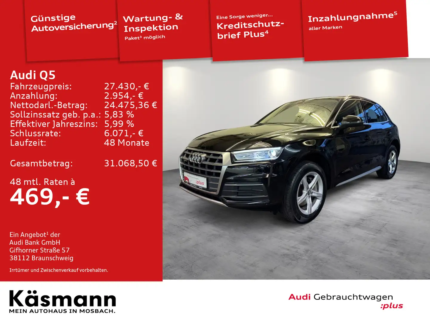 Audi Q5 sport 2.0TFSI quattro XENON NAV PDC SHZ GRA Schwarz - 1
