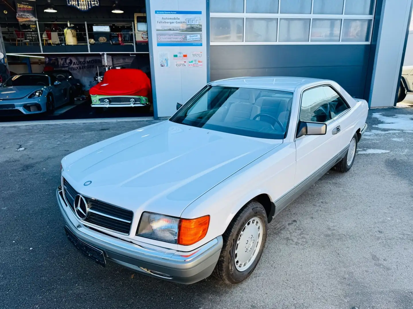 Mercedes-Benz 420 SEC nur 2 Besitzer und nur 62000km Deutsch Weiß - 2