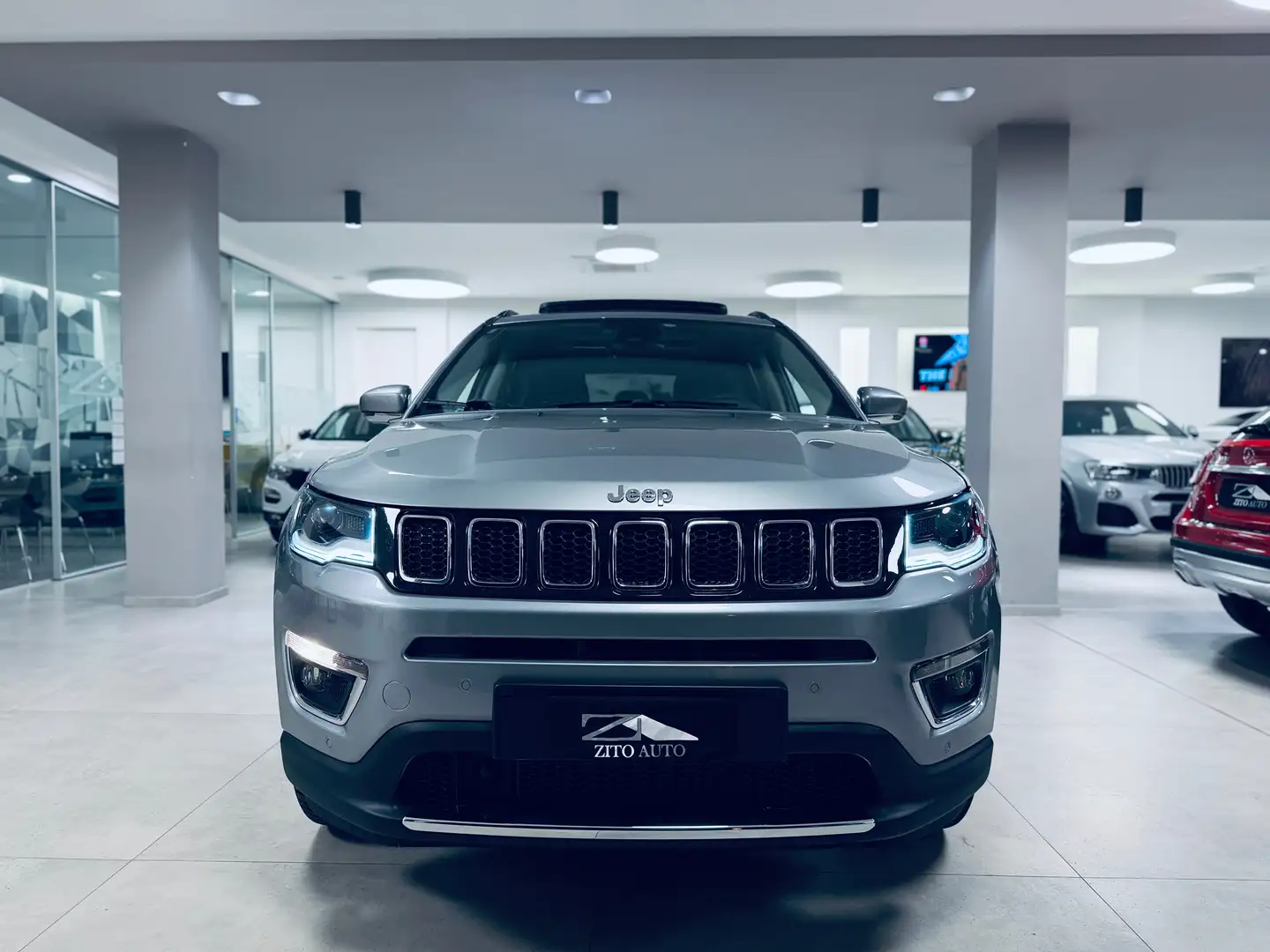 Jeep Compass 2.0 mjt Limited 4wd 140cv auto TETTO Grijs - 2