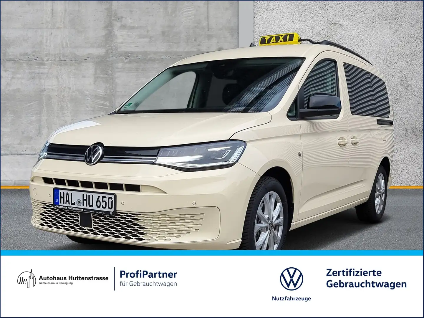 Volkswagen Caddy Maxi 2.0 TDI Taxi 7-Sitzer LED NAVI Beige - 1