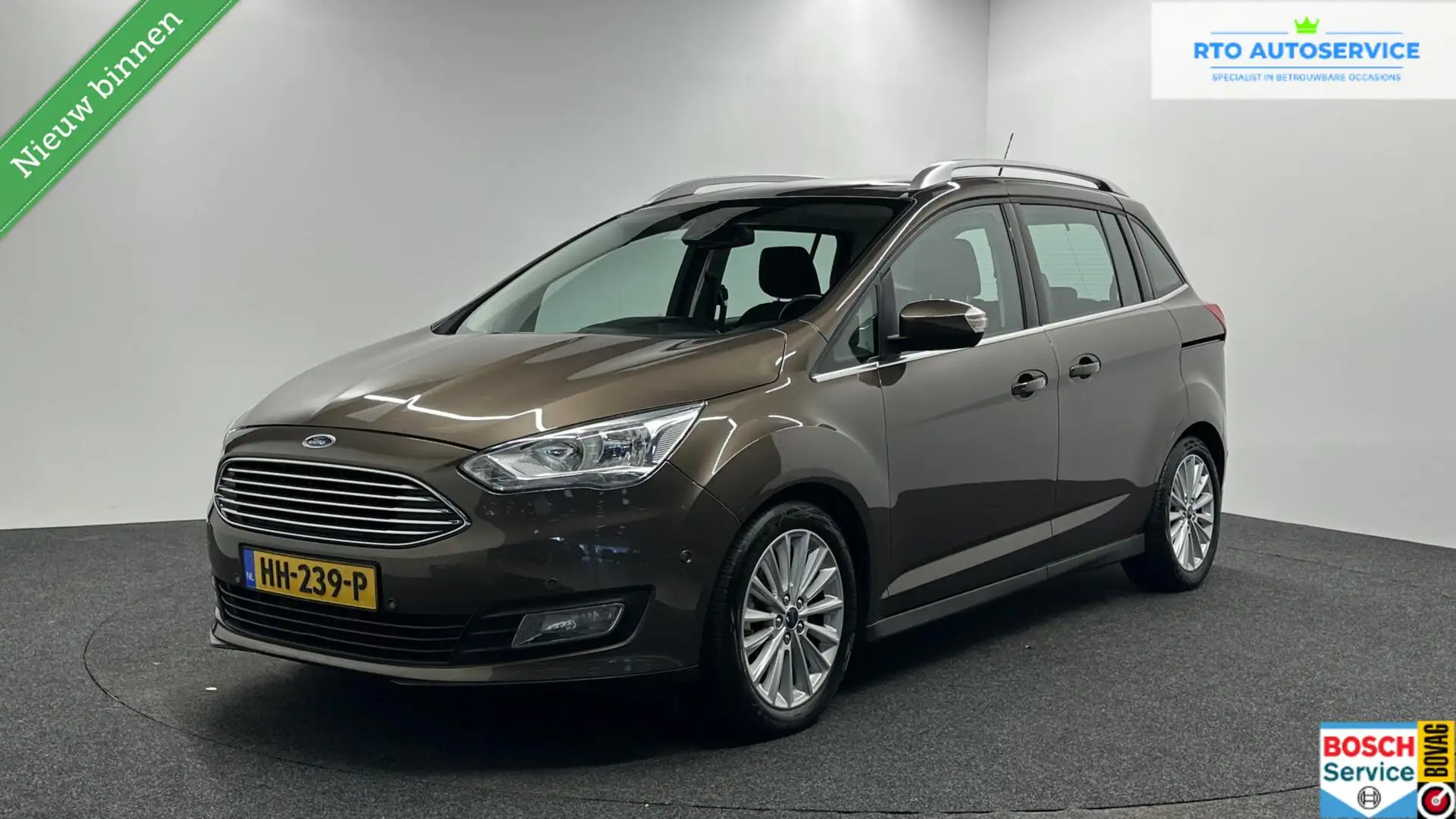 Ford Grand C-Max 1.0 Titanium NAVI TREKHAAK LM CRUISE. Brun - 1