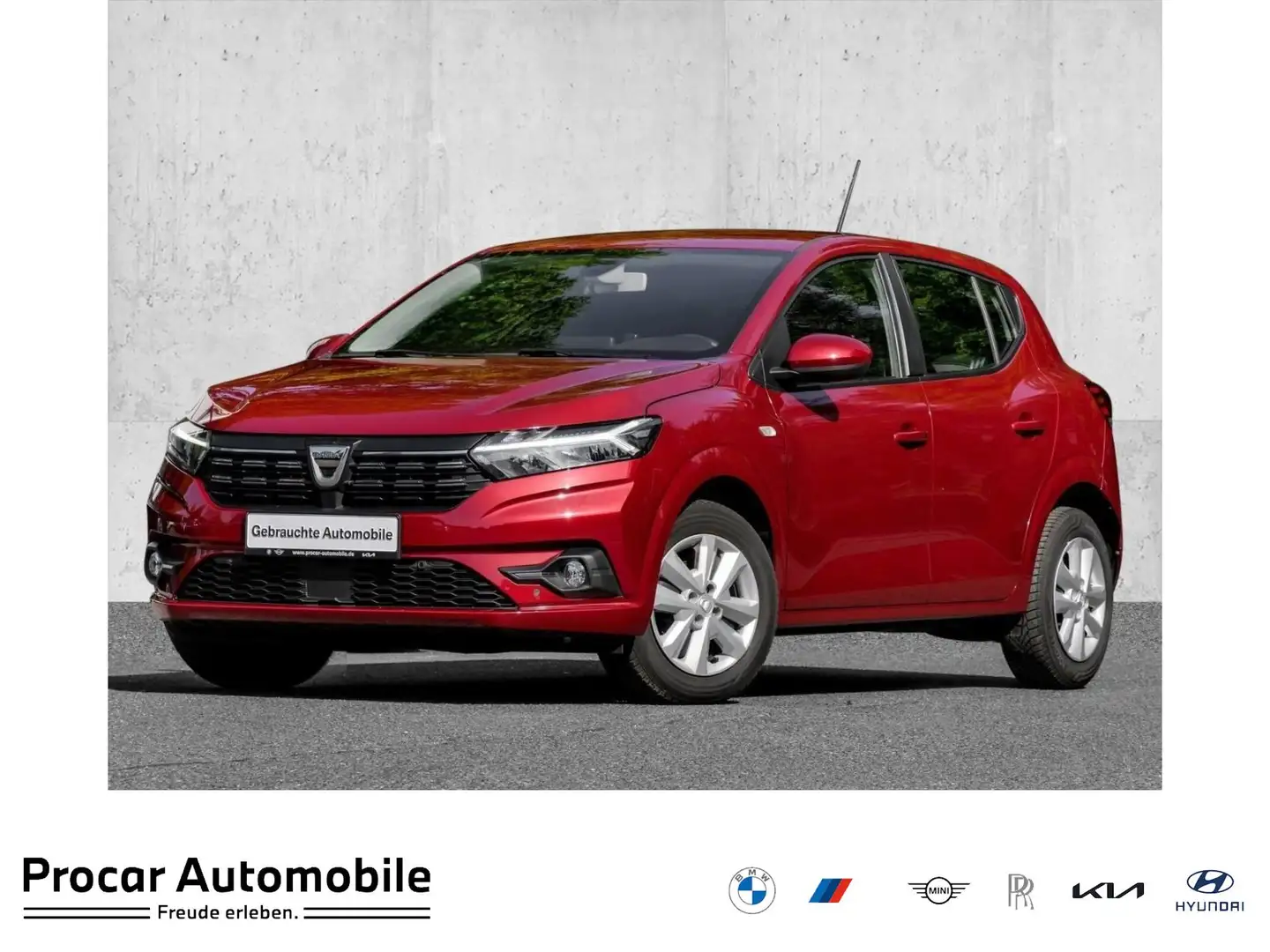 Dacia Sandero TCe 100+ECO-G+COMFORT+NAVI+SHZ Červená - 1