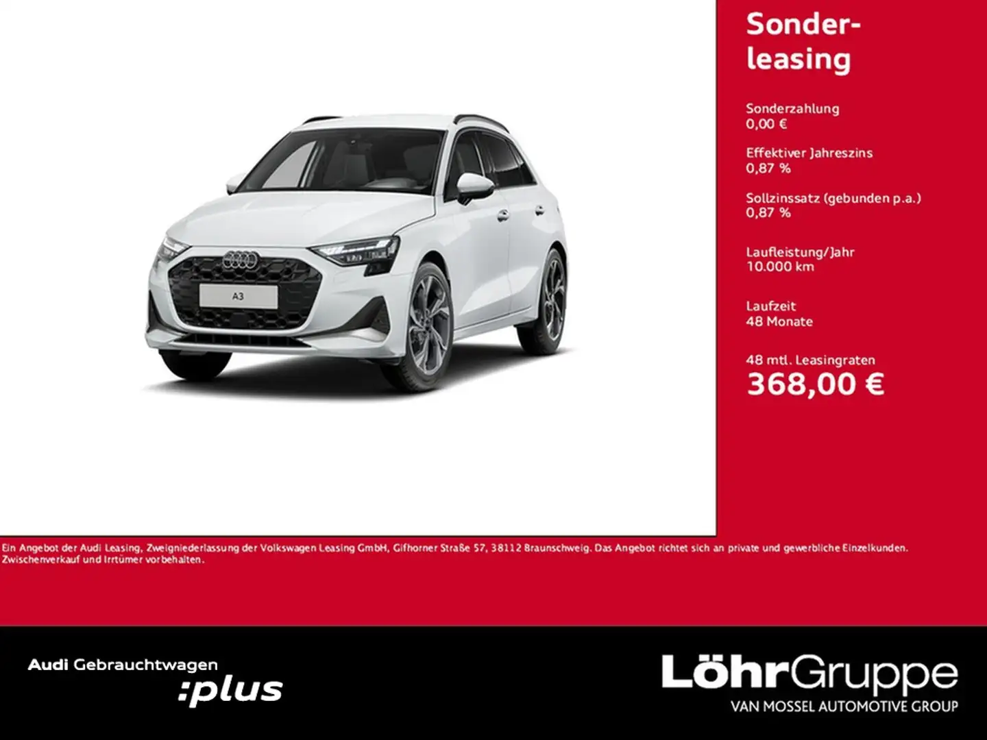 Audi A3 Sportback 35 TDI advanced Weiß - 1