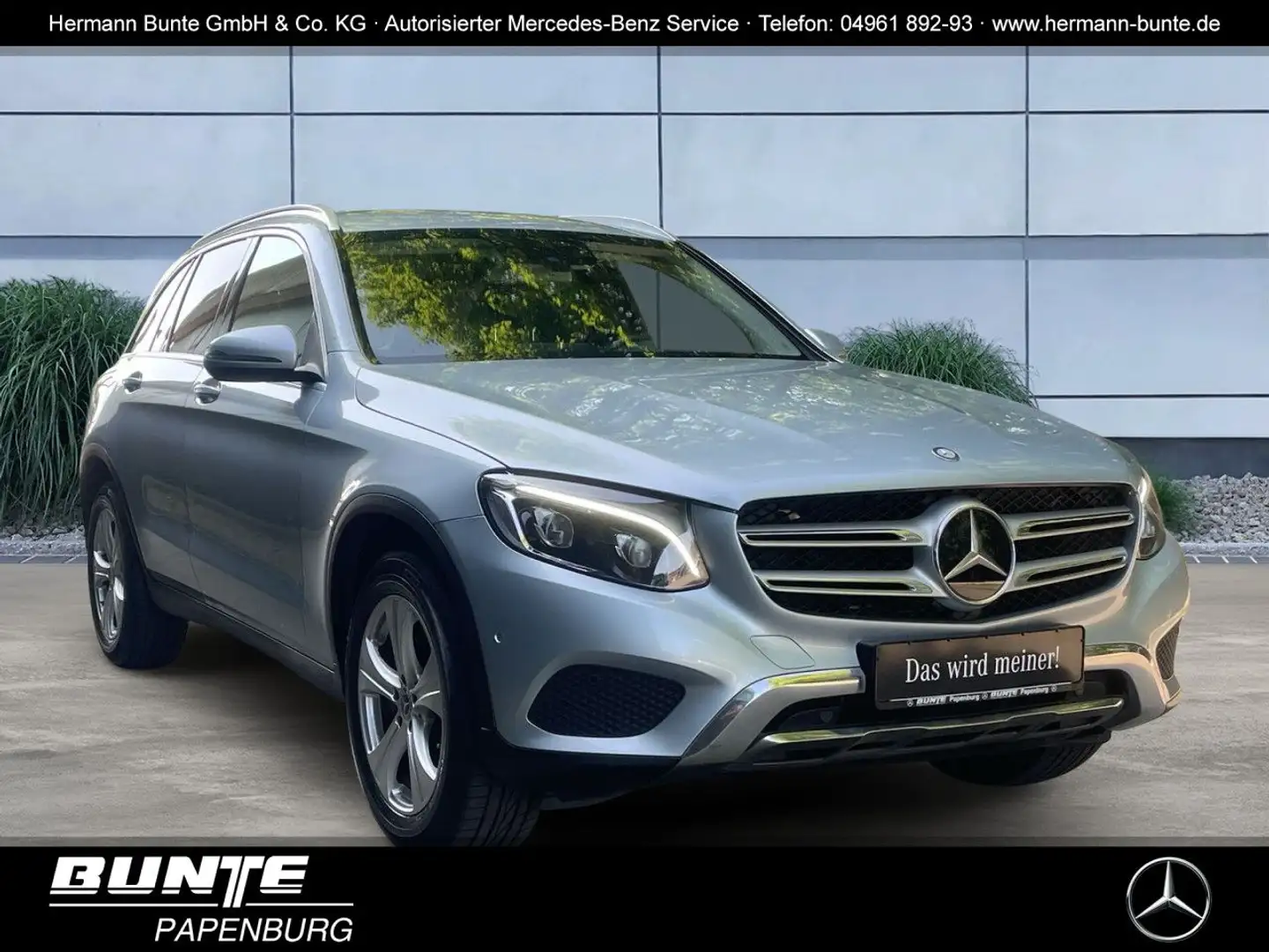 Mercedes-Benz GLC 250 d 4M/AIRMATIC/AHK/MEMORY/HEAD-UP/ILS/ Navi Silber - 1