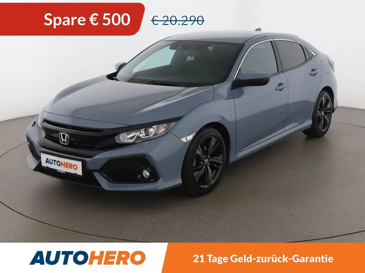 Honda Civic 1.0 VTEC Elegance Aut. *ACC*NAVI*CAM*SPUR*SHZ*BT* Grau - 1