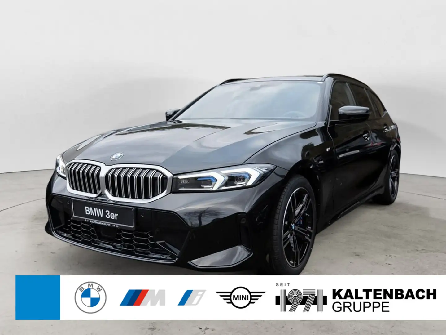 BMW 320 i Touring M-Sportpaket PANO AHK LED ACC Zwart - 1