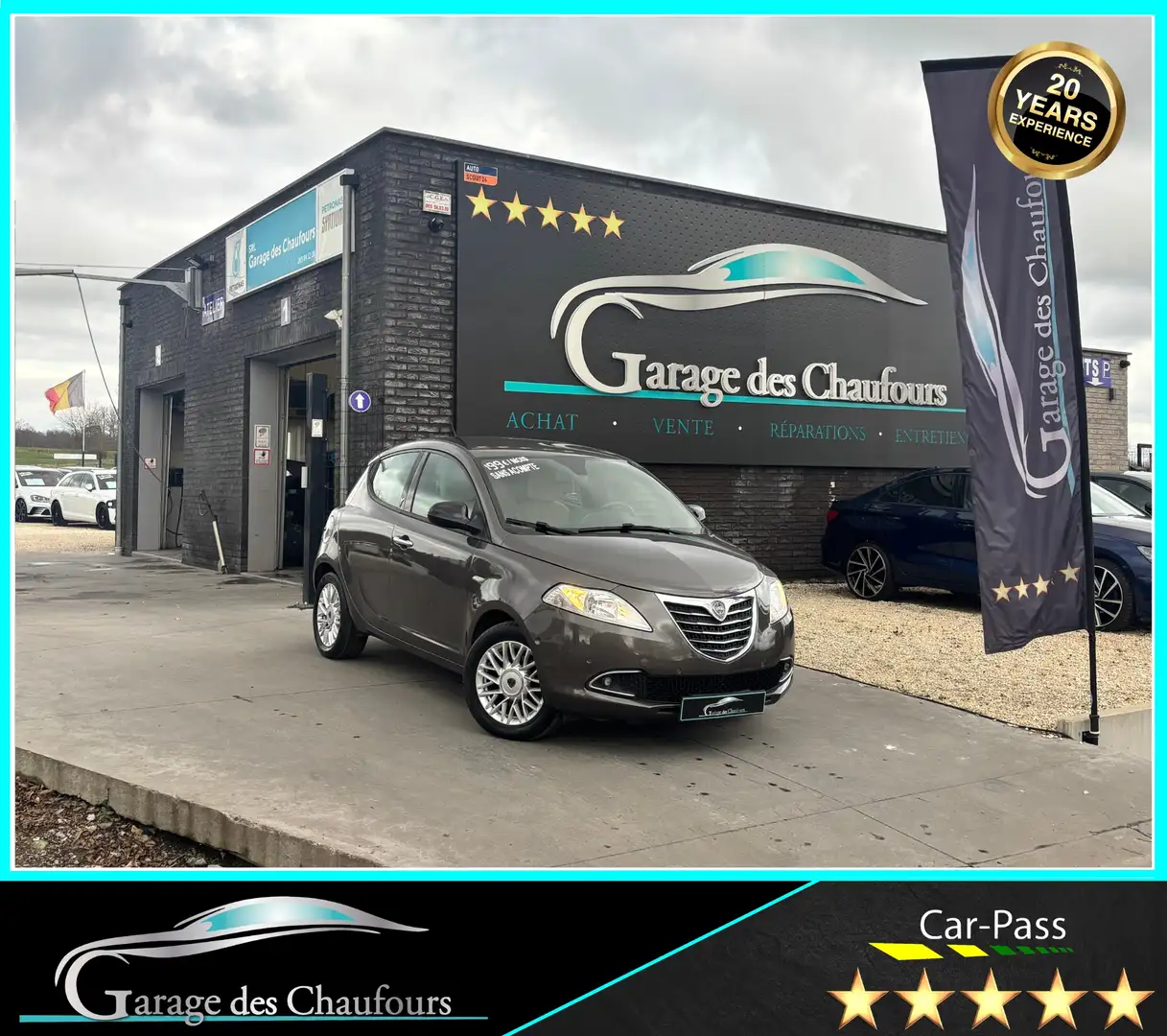 Lancia Ypsilon 1.2i Fire Evo II - ! Garantie 12 Mois ! - Euro6b Grau - 1
