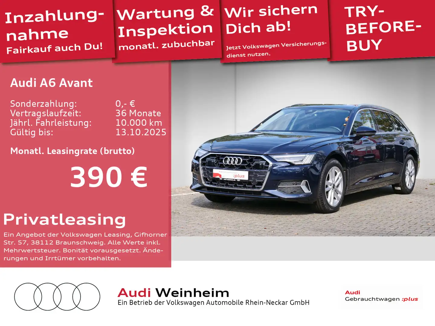 Audi A6 40 TDI Navi Panoramadach Kamera LED uvm Blau - 1
