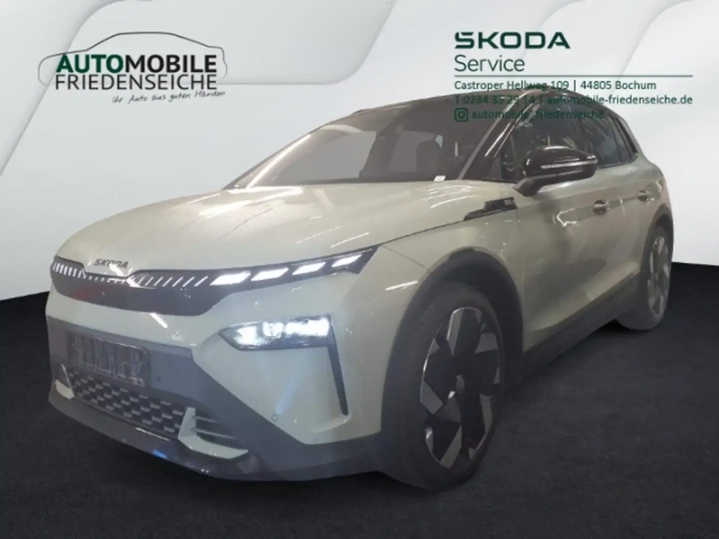 Skoda Elroq 85 First Edition Maxx AHK Wärmepumpe Navi Vert - 1