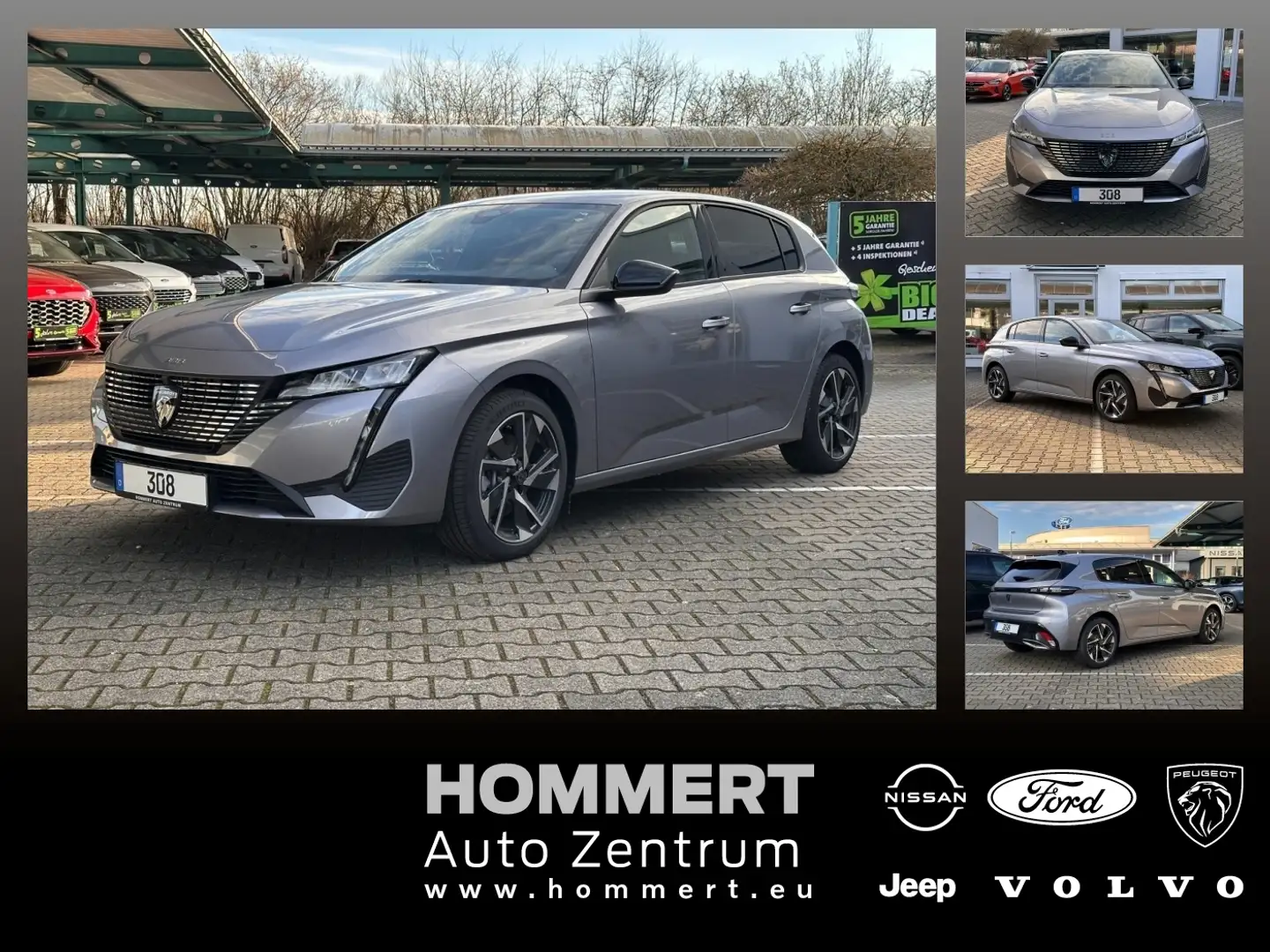 Peugeot 308 Allure 1.2 Hybrid *Kamera*Navi*ACC*Allure* Grau - 1