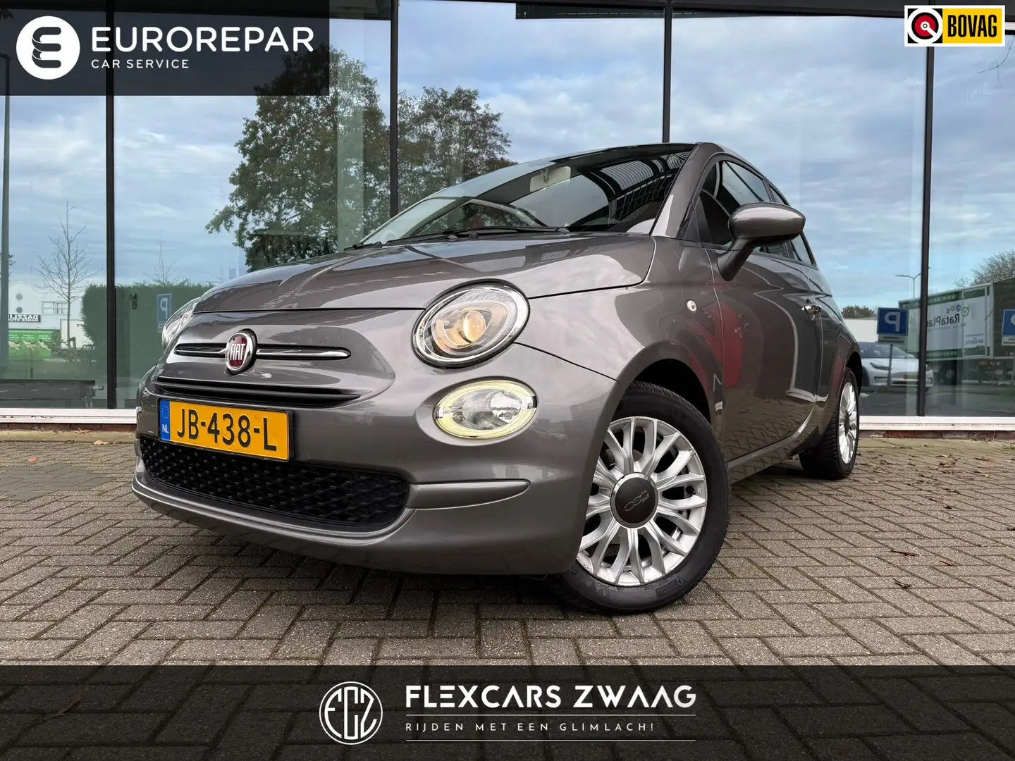 Fiat 500 0.9 TwinAir Turbo Popstar - Automaat - Airco - Par Gris - 1
