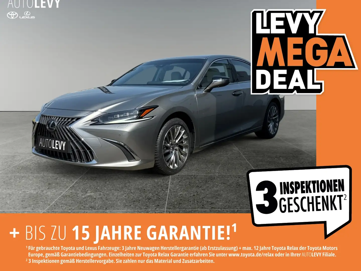 Lexus ES 300 h Privilege Line +Leder beige+Matrix+MarkL+ Zilver - 1