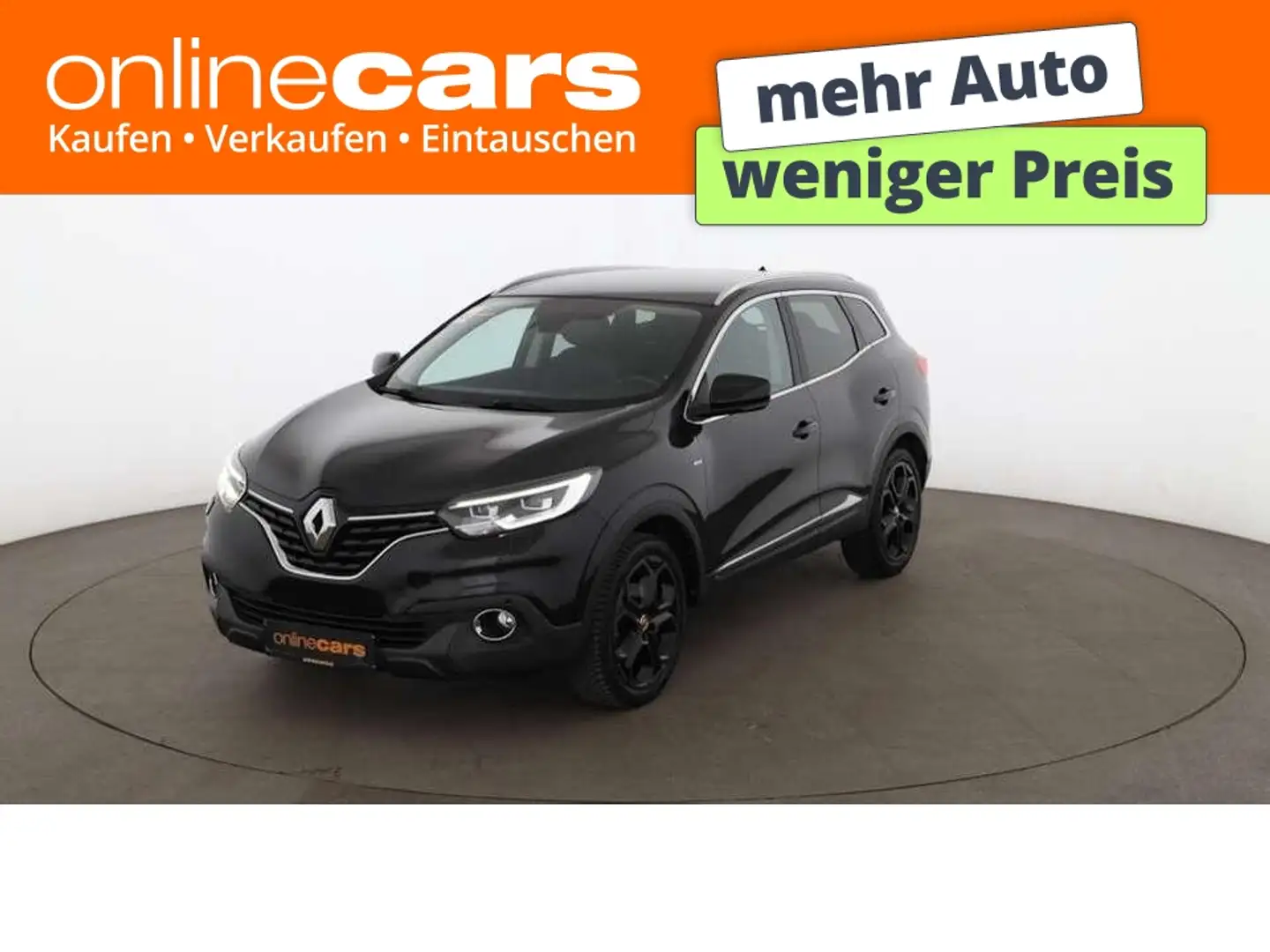 Renault Kadjar 1.2 TCe 130 Aut LED AHK LEDER NAVI R-CAM Schwarz - 1