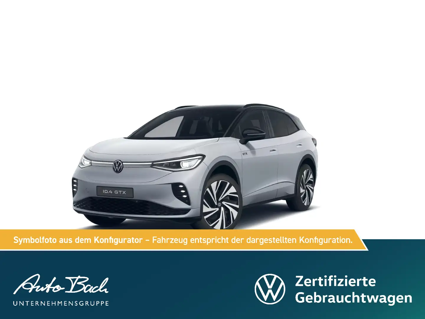 Volkswagen ID.4 GTX 4M Navi LED Standhzg Panorama HuD ACC E Silber - 1