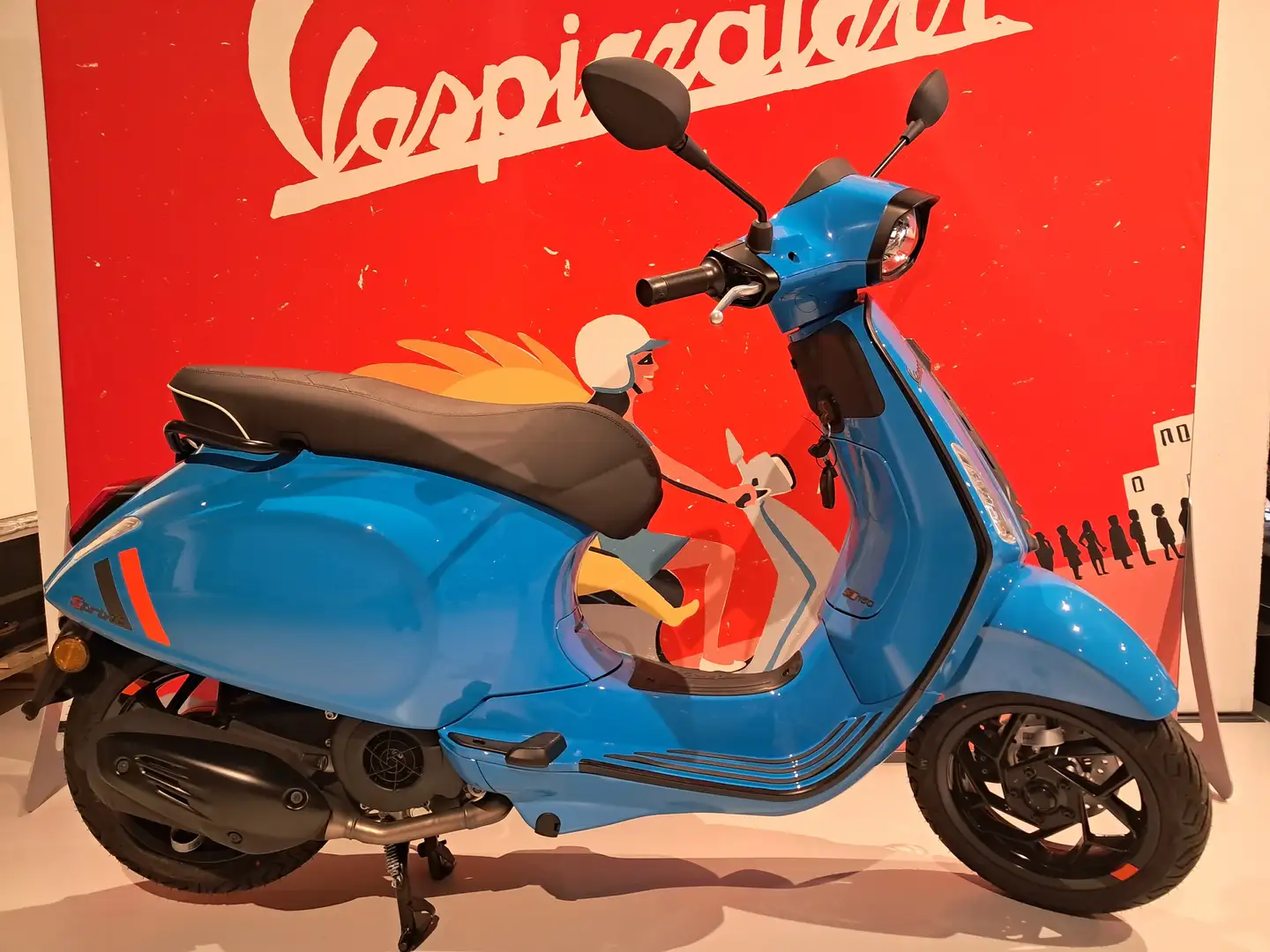 Vespa 150 Sprint S Bauletto + supporto omaggio Blu/Azzurro - 1