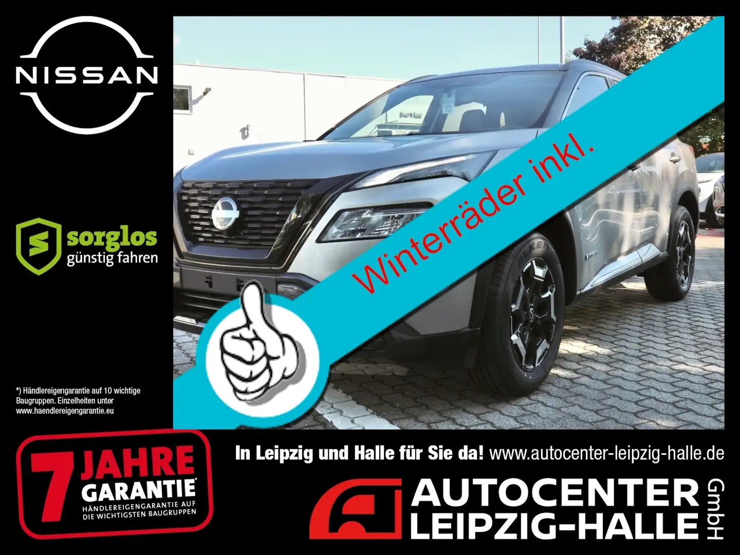 Nissan X-Trail N-TREK 1.5 VC-T e-4ORCE 4x4 Winterräder Silber - 1
