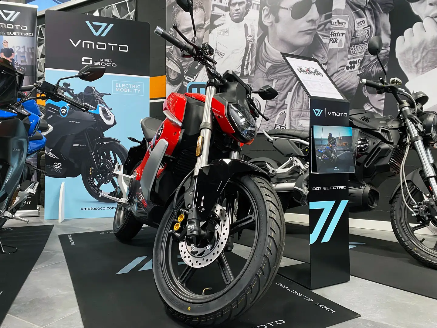 Super Soco TS Street Hunter Pro Nuovo Motore 2 batterie Pronta Consegna Rouge - 2