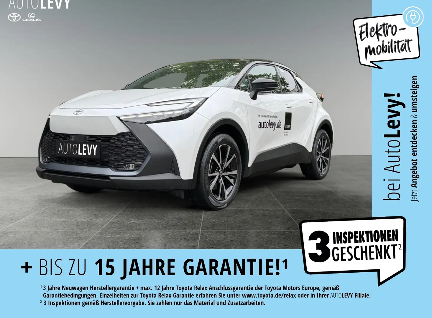 Toyota C-HR 2.0 Plug-In Teamplayer +Navi+Kamera+Sitzhz. Weiß - 1