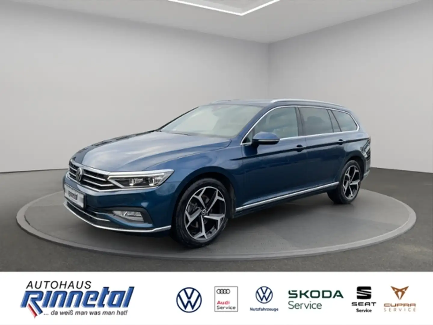 Volkswagen Passat Variant 2.0 TDI DSG Elegance AHK+KAMERA+ACC+360'+EL HECKK Blau - 1