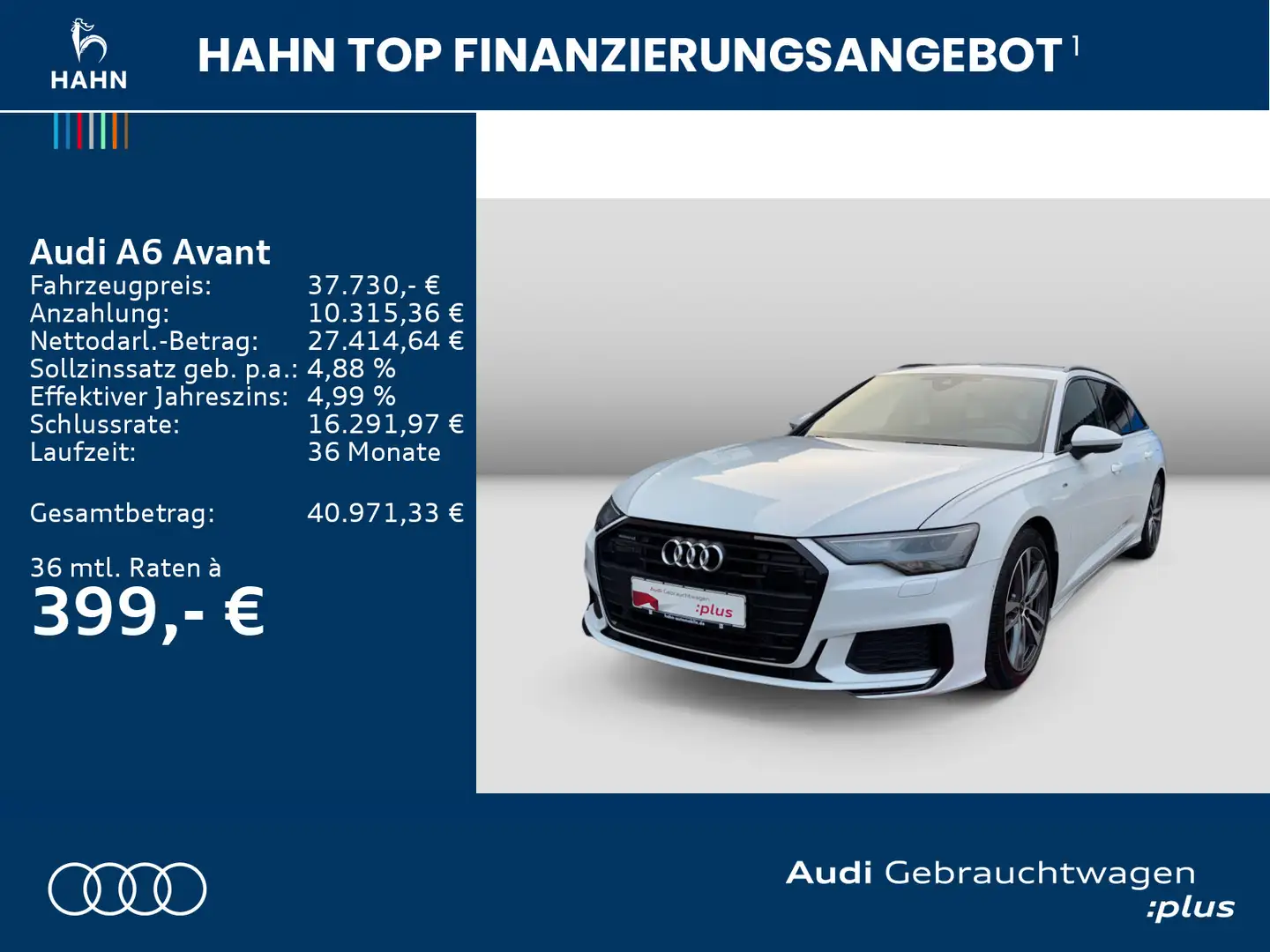 Audi A6 sport 50TFSIe quattro S-trc HUD Virtual Weiß - 2